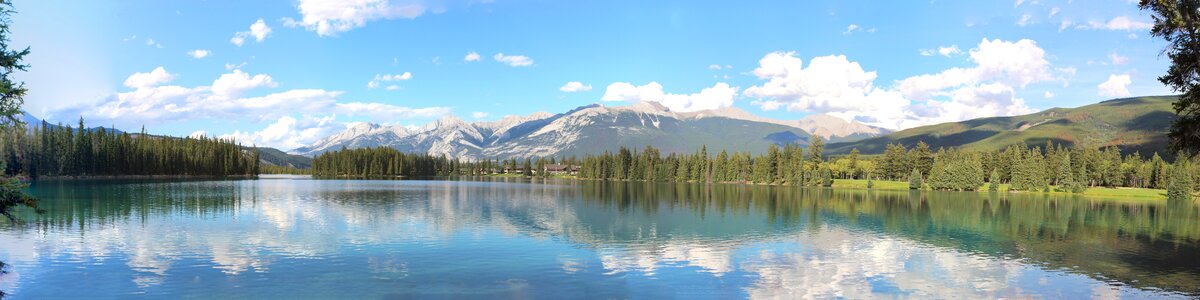 Lake panorama national park photo