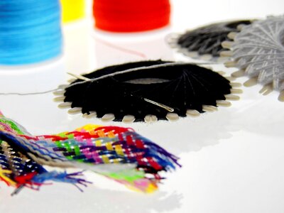 Colorful sewing thread haberdashery