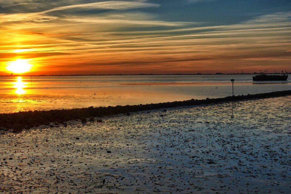 Watts ebb evening sky