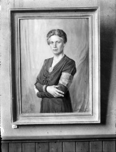 Portret van Jacoba van Tongeren door Max Nauta, gedateerd augustus 1945, Bestanddeelnr 900-9750