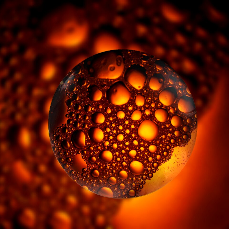 Liquid bubble blow