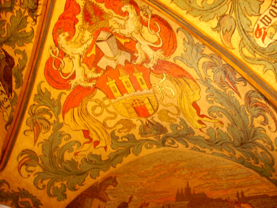 Prag Rathaus Innen Mosaik 2