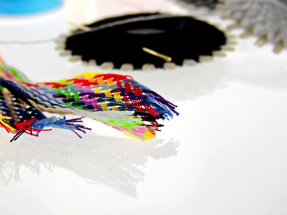 Colorful sewing thread haberdashery