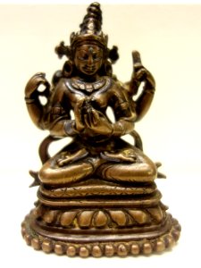 Prajnaparamita, northeast India, 12th century AD, Pala Period, bronze - Fitchburg Art Museum - DSC08844