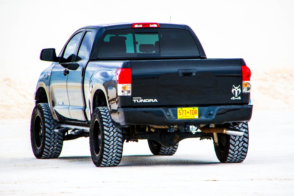 Tundra pickup desert