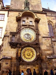 Prag Rathaus Astronomische Uhr 3 photo