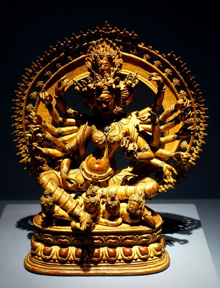Prasannatara, Nepal or Tibet, 17th-18th century AD, firegilt bronze, lacquer - Linden-Museum - Stuttgart, Germany - DSC03688