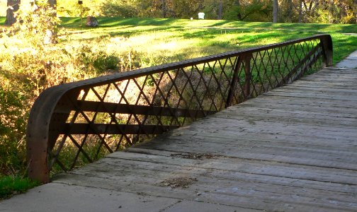Prairie Dog Golf Course lattice truss bridge NW truss 2