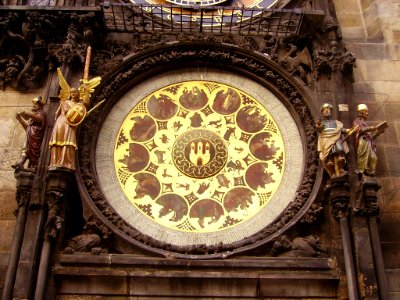 Prag Rathaus Astronomische Uhr 5 photo
