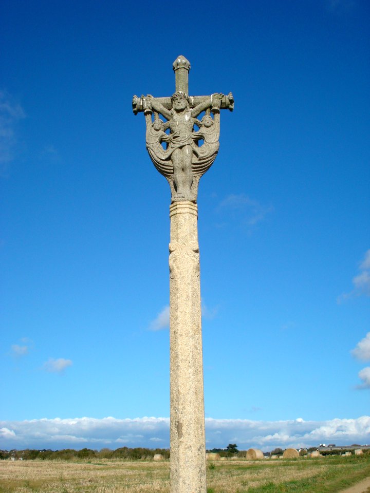 Pouldreuzic, croix de chemin A à Lababan
