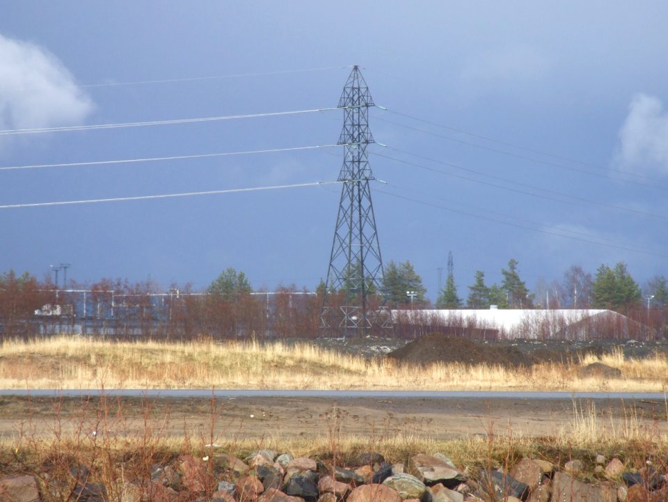 Power line Oritkari Oulu 20090506