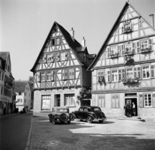 Postbode bij vakwerkhuizen, Bestanddeelnr 254-3170