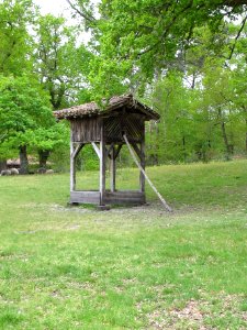 Poulailler au sein de l'écomusée de Marquèze
