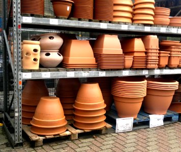 Pots at a garden centre