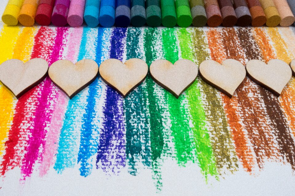 Heart laser cut wood