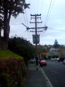 Power Pole With Transformer, Ponsonby photo
