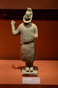 Pottery figurine of Hu people, Tang dynasty, 1971, Hunan Museum