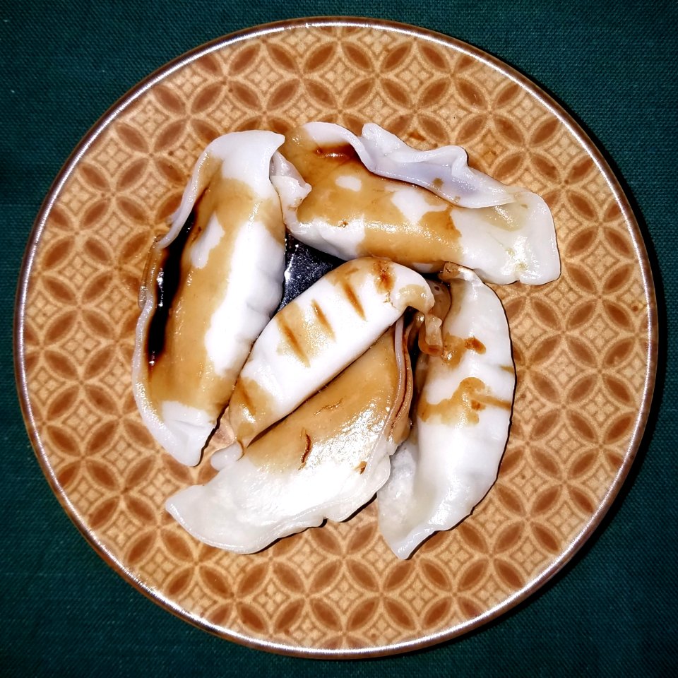 Potstickers (chicken) with soy sauce - Arlington, MA