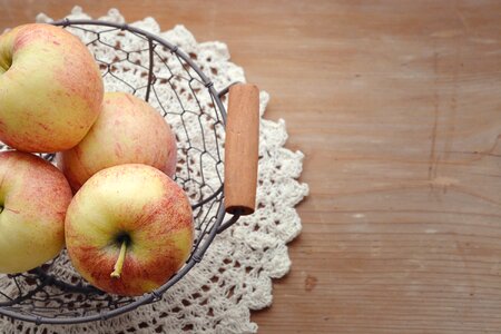 Healthy bio fruit basket