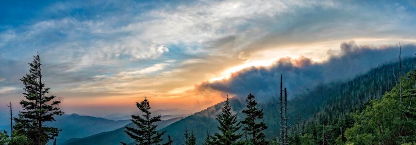 Great smoky mountains smokies clingmans dome