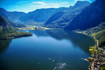 Lake beautiful scenery austria photo