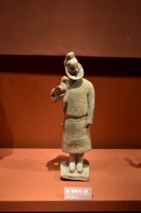 Pottery figurine of Hu people, Tang dynasty, unearthed in Xiangyin County, Hunan Museum