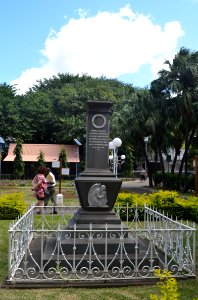 Port Louis, Jardin de la Compagnie, Monument in memory of Soeur Marie Barthélemy (2)