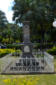 Port Louis, Jardin de la Compagnie, Monument in memory of Soeur Marie Barthélemy (3)