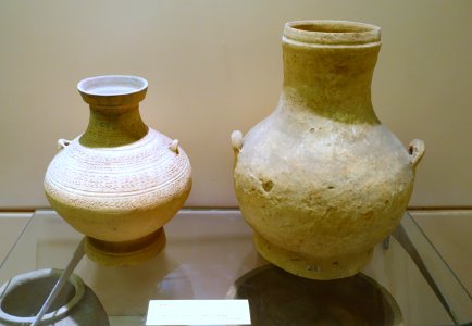 Pots for funerary use, 1st-3rd century AD, terracotta - National Museum of Vietnamese History - Hanoi, Vietnam - DSC05565