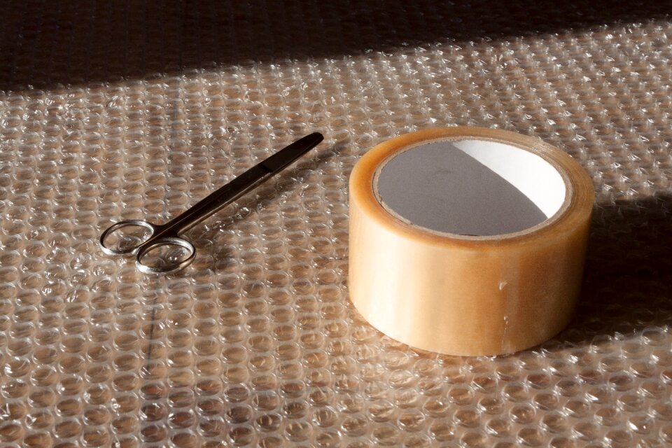 Packaging bubble wrap texture