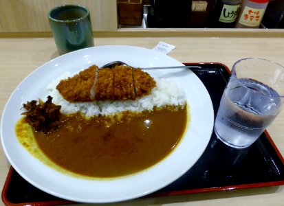 Pork loin cutlet curry rice of Matsunoya