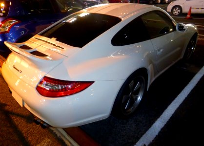 Porche 997 Carrera RS at night rear