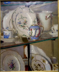 Porcelaine de Vincennes by Eleanor Norcross, after 1912, oil on canvas - Fitchburg Art Museum - DSC08883