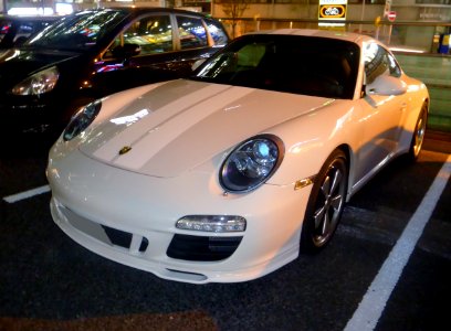 Porche 997 Carrera RS at night front