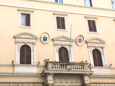 Pontifical Ecclesiastical Academy - façade and balcony (Rome)