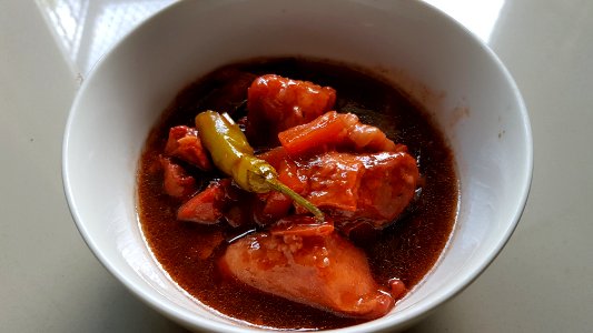 Pork hamonado (pork in a sweet pineapple and tomato sauce) - Philippines