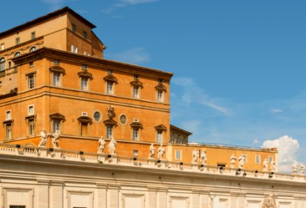 Pontifical appartments from Piazza San Pietro Vatican City