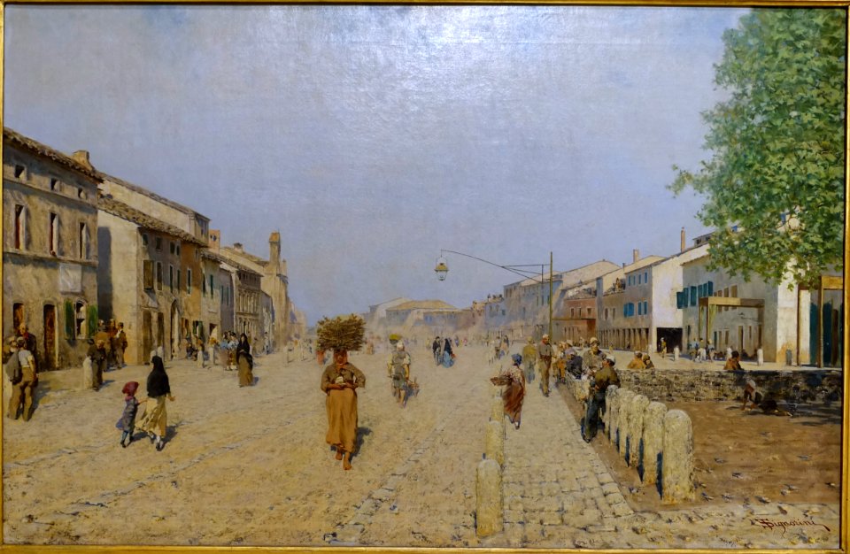 Port Adriana Suburbs at Ravenna, by Telemaco Signorini, 1875 - Galleria nazionale d'arte moderna - Rome, Italy - DSC05448