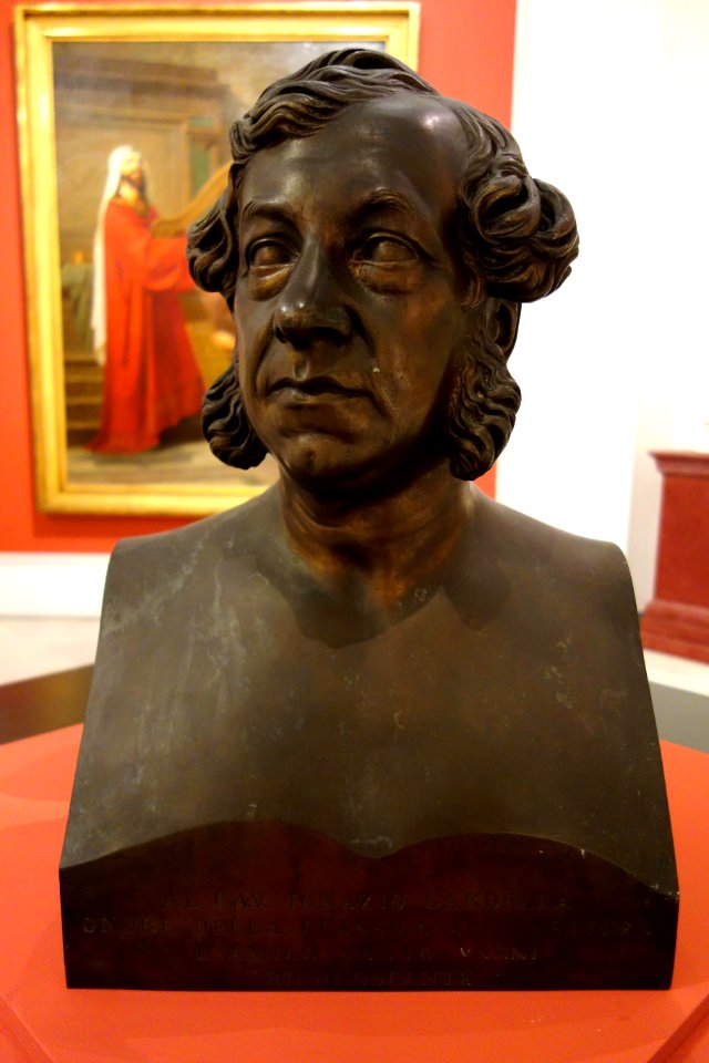 Portrait of the Architect Ignazio Gardella by Santo Varni (1807-1885), undated, bronze - Accademia Ligustica di Belle Arti - DSC02283