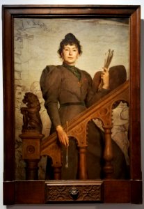 Portrait of Virginie Demont-Breton (1894) by Veloso Salgado