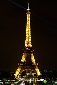 Eiffel tower night photo
