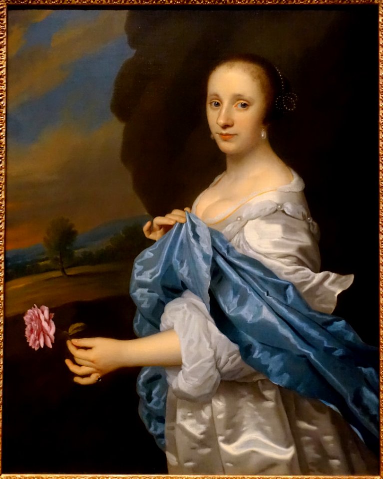 Portrait of a woman, by Isaack Luttichuijs, Dutch, 1663, oil on canvas - John and Mable Ringling Museum of Art - Sarasota, FL - DSC00774