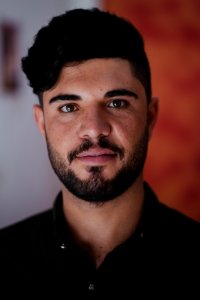 Portraits of Ezidi men in July of 2019 around Shingal's city center 07