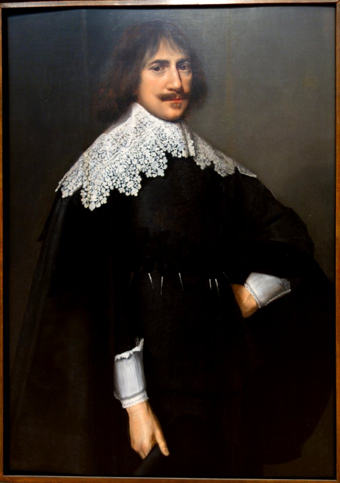 Portrait of a Gentleman by Nicolaes Eliasz. Pickenoy, Netherlands, c. 1650, oil on panel - Chazen Museum of Art - DSC02090
