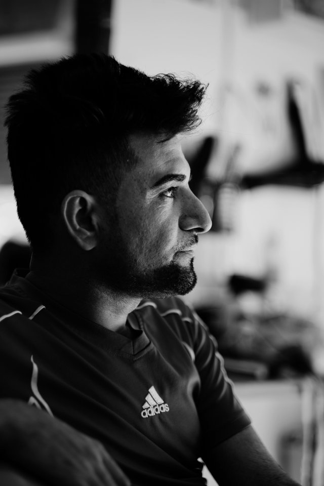 Portraits of Ezidi men in July of 2019 around Shingal's city center 16