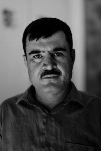 Portraits of Ezidi men in July of 2019 around Shingal's city center 14