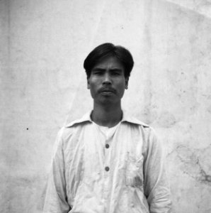 Portret van de krijgsgevangen Japanner Fuku Yeio (alias Ali Hamani), Bestanddeelnr 13007