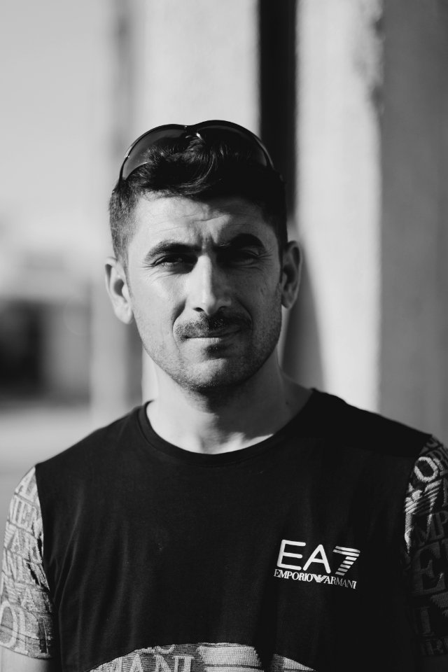 Portraits of Ezidi men in July of 2019 around Shingal's city center 26
