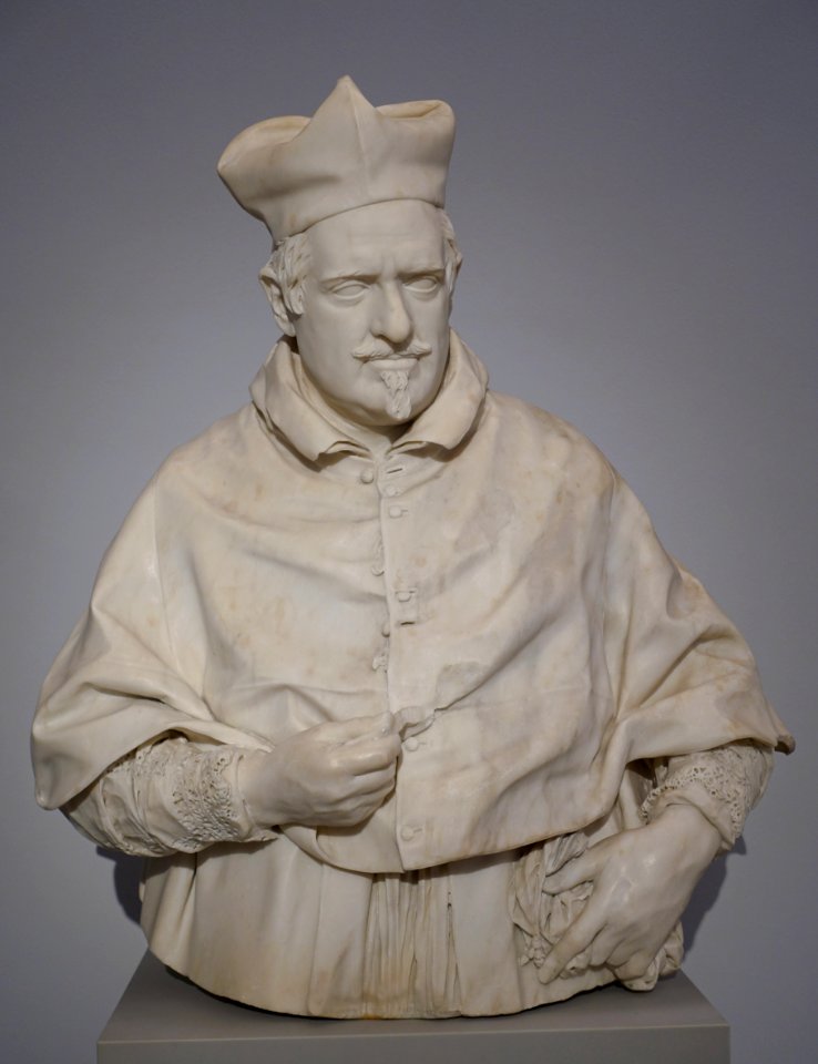 Portrait of the Cardinal of Montalto by Giuliano Finelli, 1601-1653, marble - Bode-Museum - DSC03682