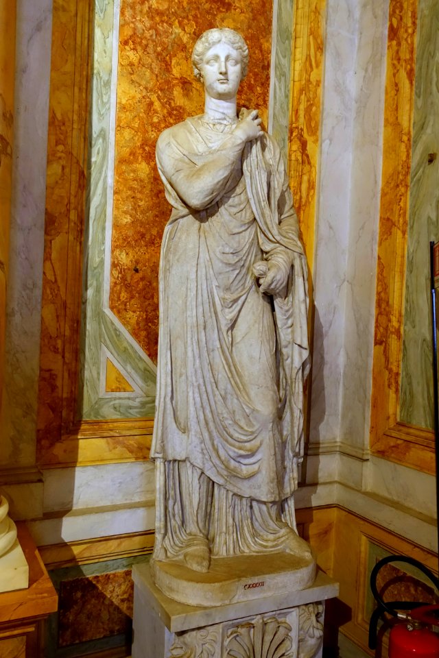 Portrait statue restored as Ceres, Roman, 2nd century AD, marble - Galleria Borghese - Rome, Italy - DSC04764